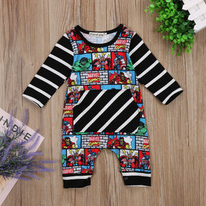Avengers Baby Boys Comic Strip Romper Jumpsuit